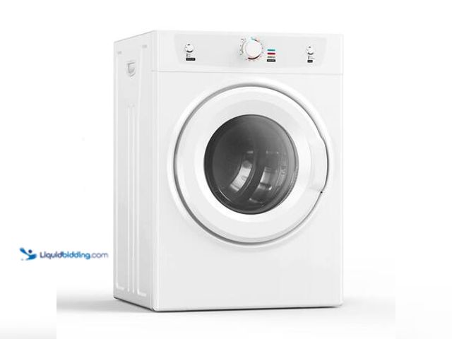 Lot 49-3573893 - Vibekio 3.5 cu. ft. Vented Front Load Stackable Electric Compact Dryer in White with 26.4 lbs. Capac...