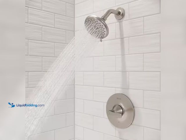 Lot 49-1623386 - Pfister Weller 1-Handle Shower Faucet Trim Kit Brushed Nickel (Valve Not Included), Model # LG89-7WR...