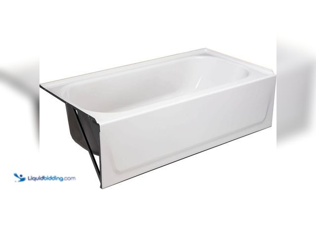 Lot 49-5543262 - Bootz Industries
Aloha 60 in. x 30 in. Alcove Soaking Bathtub with Left Drain in White. Model # 011...