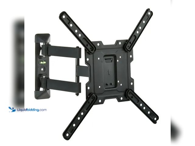 Lot 49-1627148 - onn Full Motion TV Wall Mount for 19" to 50" TVs, UL Listed, swivel ±45°, up to +5/-15°Tilting Model...