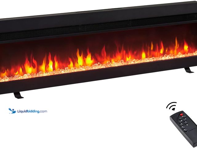 Lot 49-5487770 - Efiretric® Arthur 50" W 3 in 1 Electric Fireplace (EF458), Freestanding, Wall Mounted, Recessed, 9 C...