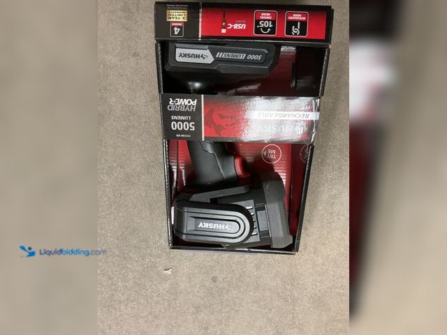 Lot 49-5486100 - Husky 5000 Lumen Hybrid Power Swivel Rechargeable Spotlight (91640) Item is unused