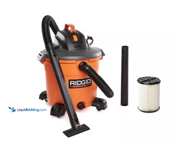 Lot 49-1575550 - RIDGID 16 Gal. 5.0 Peak HP NXT Shop Vacuum Wet Dry Vac with General Debris Filter, Locking Hose and ...