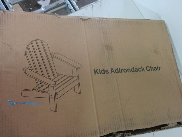 Lot 49-3472666 - Real Wooden Outdoor Kids Adirondack Chair, Unused  Ref#BULK1126