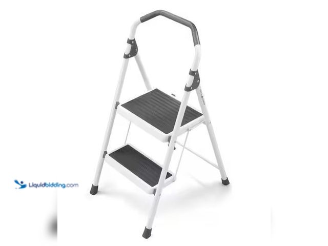 Lot 49-3600386 - Gorilla Ladders 2-Step Steel Lightweight Step Stool Ladder 225 lbs. Load Capacity Type II Duty Ratin...
