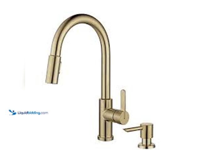 Lot 49-5411733 - Glacier Bay Paulina Single Handle Pull Down Sprayer Kitchen Faucet with TurboSpray, FastMount and So...