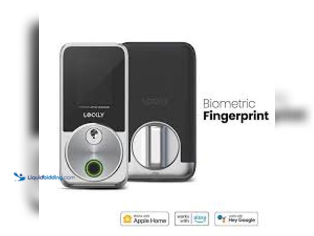 Lot 49-3539948 - Lockly Secure Pro Zeno Series Satin Nickel Deadbolt WiFi Smart Lock, Apple Home Key, Fingerprint, Ke...