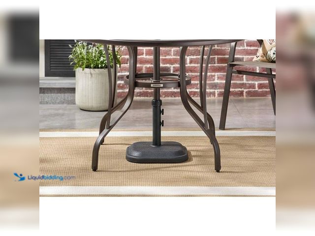 Lot 49-5541712 - 26 lb. Concrete and Resin Patio Umbrella Base in Black Unused