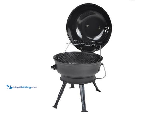 Lot 49-5554077 - 14 in. Portable Charcoal Grill in Red Model # CBT1702HDR Unused