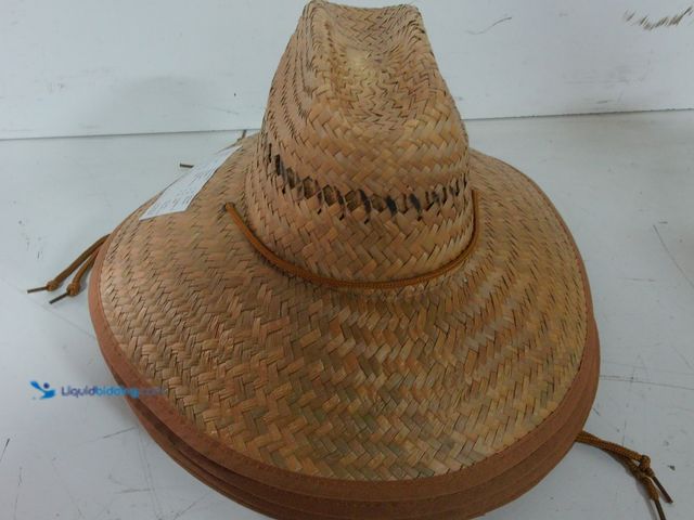 Lot 49-1568684 - Lot of (4) Gold Coast Sunwear Wide Brim Straw Hat For Sun Protection, Unused  Ref#SBS0114