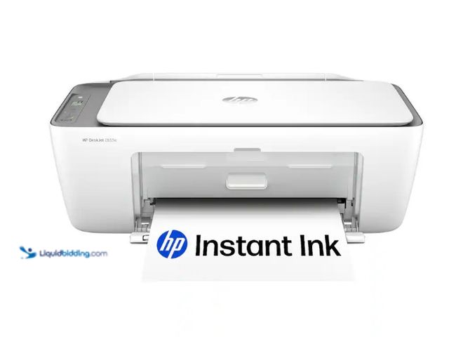 Lot 49-3564627 - HP - DeskJet 2855e Wireless AI-Enabled All-in-One Inkjet Printer with 3 Months of Instant Ink - Whit...