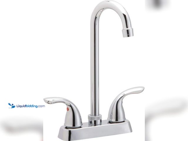 Lot 49-5485488 - Elkay Everyday LK2477CR Deck Mount Bar Faucet with Lever Handles, Chrome. Model #B00G8I3096. Unused,