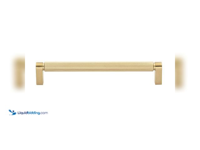 Lot 49-5410815 - Lot of 20. 7-9/16 in. CC 192mm Satin Gold Solid Knurled Bar Pull. [Model # 4788-192-SG-10] Unused
