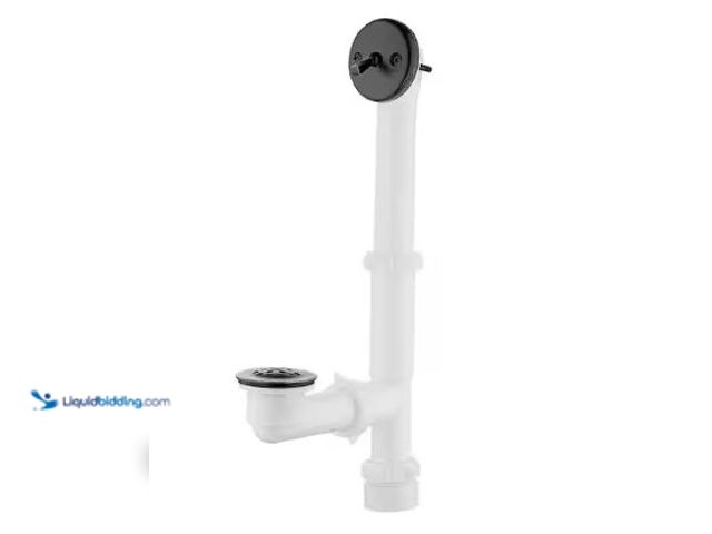 Lot 49-3615851 - Everbilt Trip Lever 1-1/2 in. White Poly Pipe Bath Waste and Overflow Drain in Oil Rubbed Bronze, Mo...