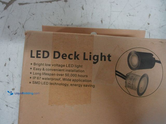 Lot 49-3615765 - 10-Pc Stainless Steel LED Deck Light Kit, Unused.   Ref#PA0717