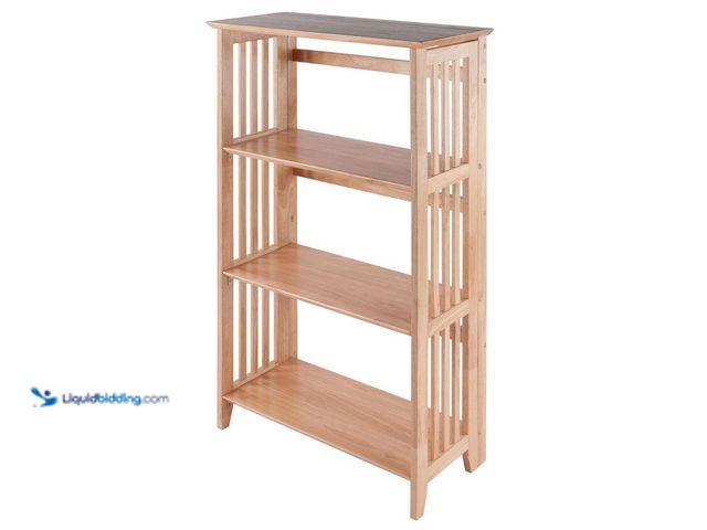 Lot 49-5552899 - WINSOME WOOD
Mission 3-Section Foldable Shelf, Natural. Model # 82427. Unused