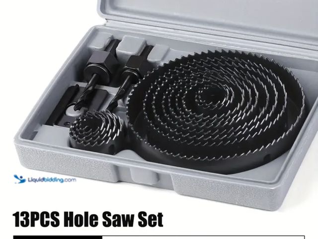 Lot 49-1830143 - New 16 PCS Bi-Metal Woodworking Hole Saw Set brand new