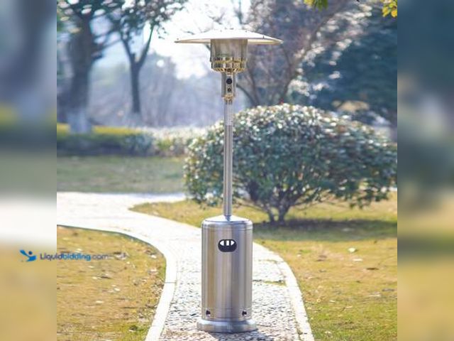 Lot 49-5539944 - Hampton Bay 48000 BTU Stainless Steel Patio Heater. Model # NCZH-G-SS. Unused