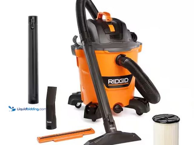 Lot 49-5486350 - RIDGID
12 Gal. 5.0 Peak HP NXT Shop Vacuum Wet Dry Vac with General Debris Filter, Locking Hose and...