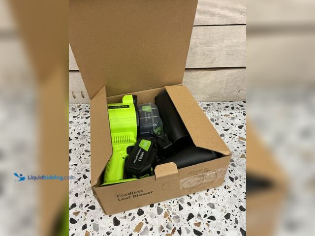 Lot 49-5489029 - Leaf Blower, Electric Cordless Leaf Blower with 2 Batteries and Charger, 2 Speed Mode, Lightweight L...