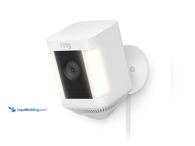 Lot 49-5414339 - Ring Spotlight Cam Plus, Plug-In - Smart Security Video Camera with LED Lights, 2-Way Talk, Color Ni...