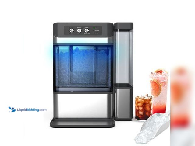Lot 49-3467631 - 2025 New Nugget Ice Maker Portable Chewable Crunchable Countertop Nugget Ice Maker with Water tank 3...