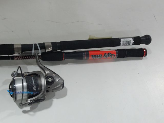 Lot 49-2021816 - Ozark Trail Grit Stick Spinning Fishing Rod and Reel Combo, 6 ft 6 in 2-Piece Medium Action, Size 30...
