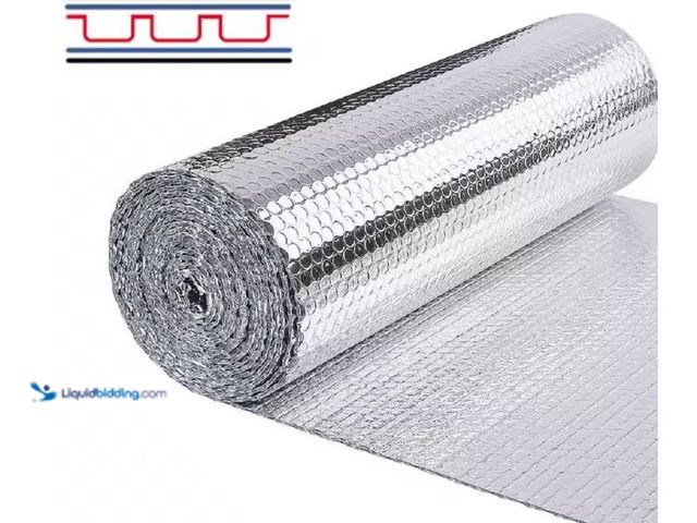 Lot 49-5545561 - Pro Space 48 in. x 25 ft. Radiant Barrier Bubble Aluminum Foil Reflective Insulation, Unused in a PK...