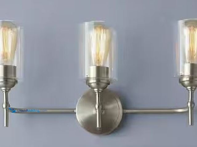 Lot 49-3531410 - Home Decorators Collection
Ayelen 22 in. 3-Light Brushed Nickel Modern Bathroom Vanity Light Intern...