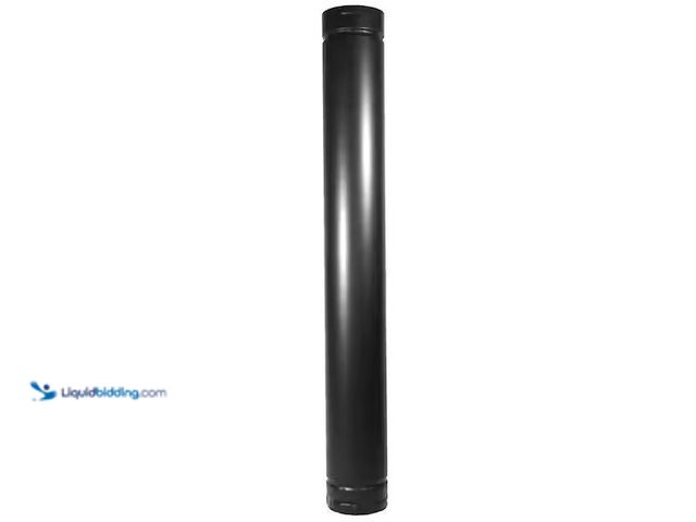 Lot 49-1572018 - DuraVent Pellet Vent for Multi-Fuel 3in. Diameter X 60in. Straight Pipe Length, Black Model # 3PVL-6...