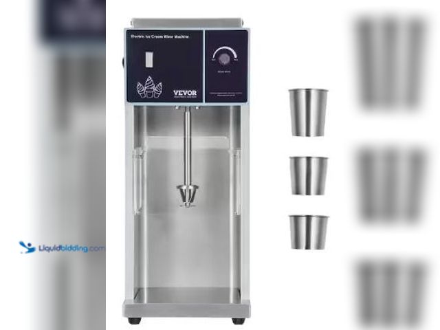 Lot 49-5443126 - VEVOR Ice Cream Blender 400W High-Speed Ice Cream Maker Mixer Stir Machine 4200RPM, Stepless Speed A...