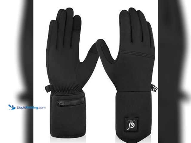 Lot 49-3612773 - Heated Glove Liners, Ultra-Thin Rechargeable Electric Gloves, Full Hand & Fingertip Heating, Model #...
