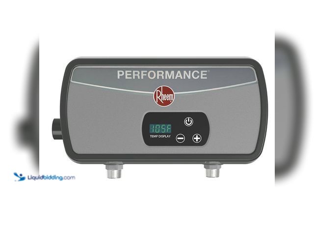 Lot 49-5560084 - Rheem
Performance 3.5 kW 0.68 GPM 120-Volt Point of Use Tankless Electric Water Heater. Model # RET...