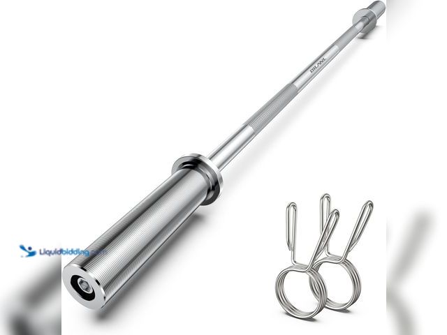 Lot 49-5544211 - Olympic Barbell Bar 55", 2In-Weight Lifting Bar Standard Straight Barbell Bars for Bench Press/Hip T...