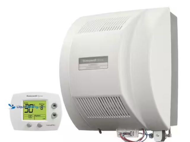Lot 49-1562168 - Honeywell Home HE360D 18 Gal. Powered Flow-Through Whole House Humidifier and Digital Humidistat, Mo...