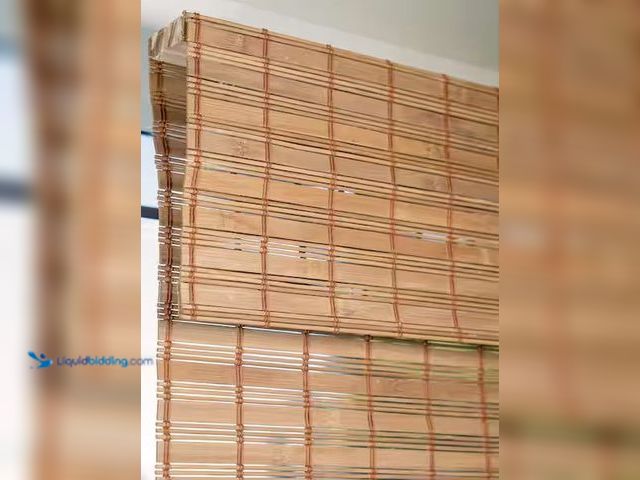 Lot 49-3531436 - Chicology
Light Filtering Cordless Natural Woven Bamboo Window Shade 30 in. W x 64 in. L - Squirrel...