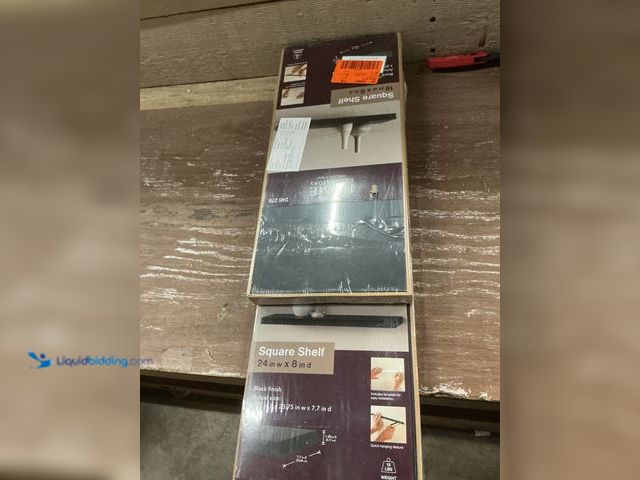 Lot 49-5484538 - Home Decorators Collection
8 in. D x 24 in. L x 1-1/4 in. H Slim Shelf in Black and Home Decorators...