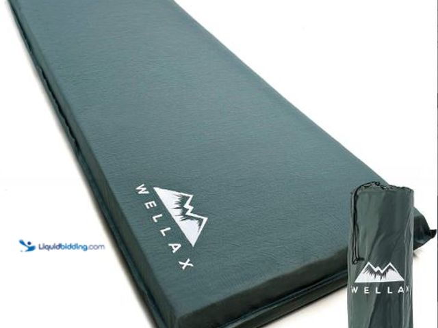 Lot 49-1517464 - WELLAX Sleeping Pad - Foam Camping Mats, Fast Air Self-Inflating Insulated Durable Mattress for Back...