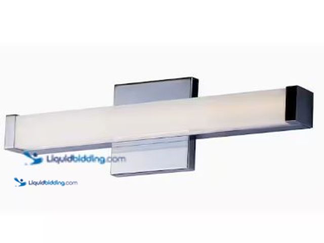 Lot 49-1517357 - Maxim Lighting Spec 18in. Polished Chrome LED Vanity Light Bar, Model # 52000PC, Ref#HD0724