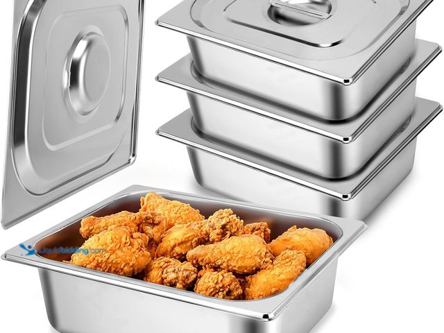 Lot 49-5435386 - 12" x 10" Pan and Lid Set (4pack) Unused
