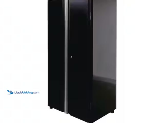 Lot 49-2020541 - Husky Ready-to-Assemble 36.6 in. W x 72 in. H x 24 in. D 24-Gauge 2-Shelf Steel Freestanding Cabinet...