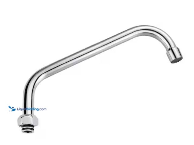 Lot 49-1515891 - WOWOW 10 in. Commercial Faucet Swivel Spout Replacement in Polished Chrome with G3/4 Internal Thread...