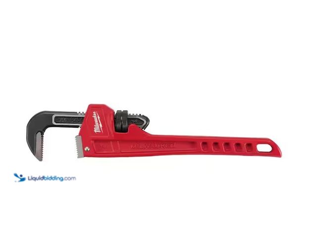 Lot 49-1566891 - Milwaukee 14 in. Steel Pipe Wrench, Model # 48-22-7114, Unused  Ref#SBS0114