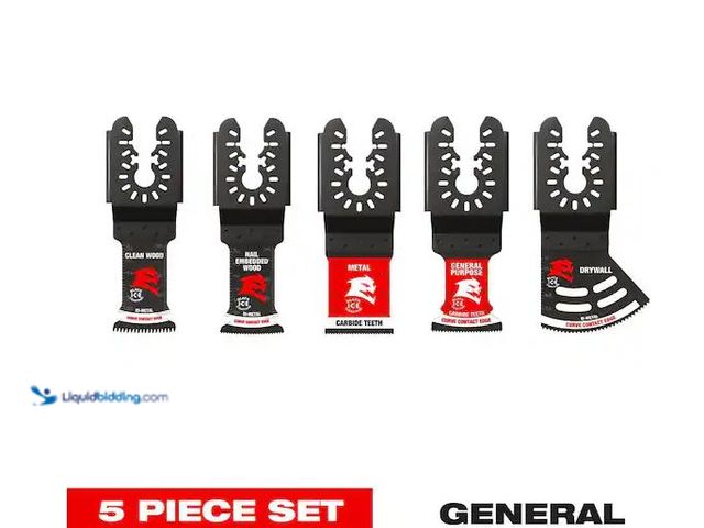 Lot 49-1576535 - DIABLO 5-pc Universal Fit General Purpose Oscillating Blade Set Model # DOU5S, Unused   Ref#BINHD013...