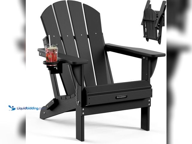 Lot 49-5553217 - MUCHENGHY Folding Adirondack Chairs Patio Chairs Outdoor Adirondack Chair Weather Resistant Chair fo...