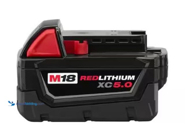 Lot 49-2025203 - Milwaukee M18 18-Volt 5.0 Ah Lithium-Ion XC Extended Capacity Battery Pack, Model # 48-11-1850, MSRP...