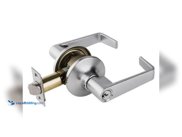 Lot 49-5548965 - Universal Hardware Light Duty Commercial Entry Lever ADA, UL 3-Hour Fire, ANSI Grade 2, Satin Chrome...