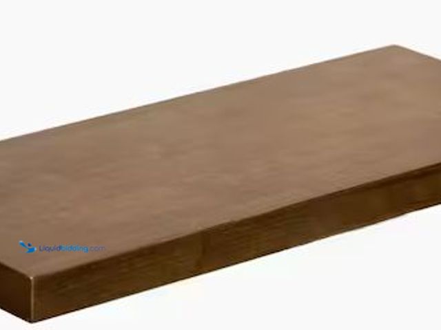 Lot 49-5490159 - HARDWOOD REFLECTIONS
Solid Wood Butcher Block Shelf 48 in. W X 12 in. D X 1.5 in. H in Walnut Stain...