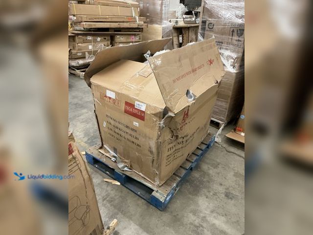 Lot 49-5512231 - Lazzara Arlo Gray Microfiber Power Recliner. Model # 8517GRY-1PW, Unused, Hardware included