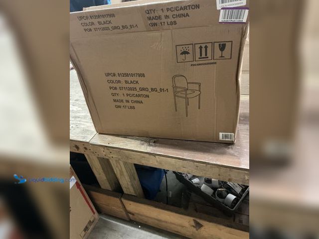 Lot 49-3531067 - Flash Furniture Tiffany Side Reception Chair with Armrests, Stackable Fabric Waiting Room Chair for ...